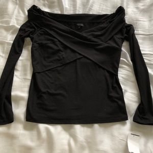 Off-the-Shoulder Long-Sleeved Top Sz M NWT